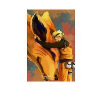 Générique Affiche en toile de dessin animé Naruto Bijuu Kurama Kyuubi, décor de chambre à coucher, bureau, dortoir, cadeau, Art mural mignon Sans Cadre 60x90cm
