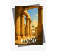 Générique Affiche murale deco - voyage - Louxor, Egypte, Karnak - art moderne, cadeau, poster, impression, illustration - JLprint (A1-59,4 x 84 cm)