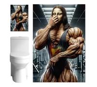 Générique Affiche Murale | Humeur Rétro et Physique Musculaire,Affiche Humoristique avec Pincement du Nez | Pour Chambre Salon Salle De Bain Toilettes