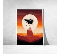 Générique Affiche - poster - Hercule et Pégase devant l'Olympe - Disney (A4-21 x 29,7 cm)