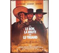 Générique Affiche roulée LE BON, LA BRUTE ET LE TRUAND Clint Eastwood SERGIO LEONE 40x60cm