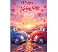 Générique Affiche Saint Valentin Énigme - Dîner Romantique - Poster Message Caché - Cadeau Original Couple - Décoration Murale - A3 29,7x42cm - Solution Incluse