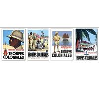 Générique affiche Sogno Troupes coloniales format 33x95 cm papier mat 250 gr non encadré