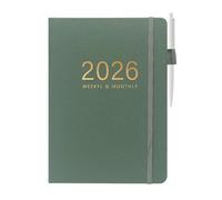 Générique Agenda 2026,Carnet A5 Suivi des Objectifs - Planificateur Quotidien Professionnel Pour Femmes Hommes Étudiants Réunion École Études Voyage Diplôme