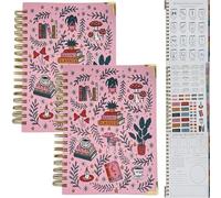 Générique Agenda de lecture pour les amoureux des livres, journal de suivi, avec 12 agendas mensuels non datés et 52 agendas hebdomadaires, idéal pour les lecteurs. (2PC,B)