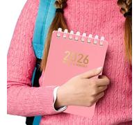 Générique Agenda Journalier Carnet - Carnet Printemps 2026 - Organiseur avec Dates Souple Format A7 Poche pour Prise de Notes Planification Journal Personnel Réunions