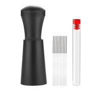Générique Agitateur de Fouet à café - Outil de Distribution de café en d'aluminium de 3,94 Pouces | Mélangeur à Professionnel en Acier Inoxydable avec Support | Gadget de Cuisine pour H