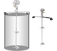 Générique Agitateur pneumatique Industriel, agitateur à Pince, mélangeur à air, Outil de mélange de Peinture, mélangeur pneumatique de 55 gallons, agitateur à air 3/4 pour réservoir de 400 L, Vitesse