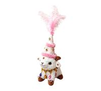 Générique Agneau en Peluche | avec Collier et Chapeau Douce et Mignonne de 35 centimètres | Mouton | pour Les Adultes Anniversaire Salon Chambre canapé étagère Table de Nuit Bureau décoration