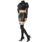 Générique Ahri - Costume de Cosplay LOL KDA, Tenue de Cosplay la Plus méchante, Costume de Jeu Sexy pour Femmes, Halloween,M,Black