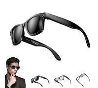 Générique AI Glasses with Camera, 8MP Camera Glasses with Music & Calls, Waterproof AI Bluetooth Smart Glass, Voice Assistant, Smart Touch Control, for Study Meeting and Outdoor (Sunglasses)