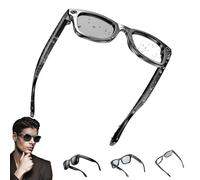 Générique AI Glasses with Camera, 8MP Camera Glasses with Music & Calls, Waterproof AI Bluetooth Smart Glass, Voice Assistant, Smart Touch Control, for Study Meeting and Outdoor (Discoloration)