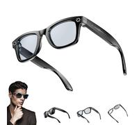 Générique AI Glasses with Camera, 8MP Camera Glasses with Music & Calls, Waterproof AI Bluetooth Smart Glass, Voice Assistant, Smart Touch Control, for Study Meeting and Outdoor (Anti-Blue Light)