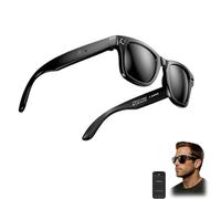 Générique AI Smart Glasses, 8mp Camera Glasses with Music & Call Features, Voice Control, Language Translation for Remote Video Recording, Glasses Everyday Wear (Sunglasses Lens)