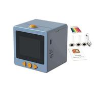 Générique AI Sticker Box Printer, Smart AI Voice Sticker Maker Mini Imprimante D'Étiquettes Thermique avec Écran, Machine Portable sans Encre pour Maison Bureau Études Et Projets DIY(Bleu)