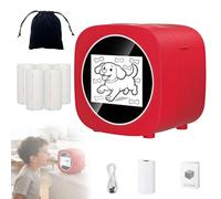 Générique AI Sticker Box Printer, Smart AI Voice Stickerbox Printer Maker Mini Thermal Label Printer with Display, Inkless Portable Sticker Maker for Home Office Study & DIY Projects (A+5Paper)