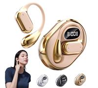 Générique AI Translation Wireless Bluetooth 5.4 Headphones, Support 140 Languages Translation Real Time Translator Earbuds, Support Playing Music Phone Calls for Outdoor Commuting and Exercise (Gold)
