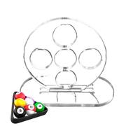 Générique Aide à la Formation de Billard Transparent, Formateur de Canne de Billard 2pc, Outil de Pratique de la Billard de la Piscine, Assistant de visée de snoo ker, Exercice de frappeur Stable