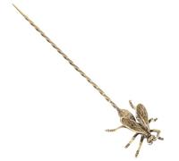 Générique Aiguille de Thé en Laiton Antique 1 Pièce Outil de Nettoyage pour Théière Accessoire pour Préparation du Thé Épingle à Cheveux Vintage Ustensile pour Style Ancien Décoration Rétro