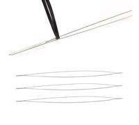 Générique Aiguilles à Pliables - Ensemble d'enfile-Bijoux Assortis, Aiguilles à Fil Flexible | Enfile- pour de Taille, Bracelet, Collier, Artisanat, Kit d'outils de Cordage, Bricolage