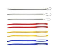 Générique Aiguilles à Tapisserie Grand en Aluminium Lot de 9 à Pointe Courbée Plus Résistantes Aiguilles en Plastique, pour Couture et Usage Professionnel