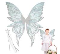 Générique Ailes de Fée pour Jeune - Aile Papillon Réaliste | Accessoires de Déguisement pour Halloween pour Spectacle et Mascarade, Costume Cosplay pour s