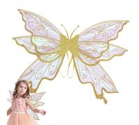 Générique Ailes de Fée Scintillantes Adulte,Ailes de Fée Scintillantes - d'ange pour Femmes, de fée pour Femmes Adultes, Ailes d'halloween pour Filles, Ailes de Papillon de fée