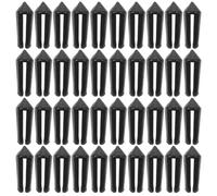 Générique Ailettes Pratique et Résistant pour Fléchettes Fléchette 40 Pièces en Plastique Noir, Protecteur de Vol pour Accessoires de Remplacement