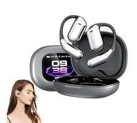 Générique Ailsion Earbuds Translation, Wireless Open Ear Bluetooth Earbuds Translator, 144 Languages High Accuracy Real Time Smart Translation Bluetooth Headset for Travelers and Business (Black)