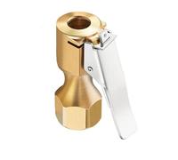 Générique Air Chucks for Tires - Copper 4.2x1.7x3.7cm | Heavy Duty Inflator Nozzle Adapter with Clip, Brass Air Chuck | for Bike Trailer RV Car Truck SUV Motorcycle Convenience for All Users.