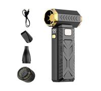 Générique Air Duster | 3-Gear USB Rechargeable Durable Adjustable Dust Blower | Handheld Cordless Reusable Wind Compressor for Keyboard Electronics Car Detailing Lawn Barber Hair Workplace