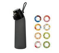 Générique Air Gourde Bouteille 700 ml sans BPA | 8 capsules pods différentes saveurs fruitées | Eau 0 sucre Bouchon anti-fuite et paille pour adulte enfant up | Gym, sport, ecole, exterieur (3)