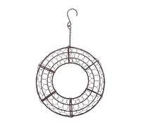 Générique Air Plant Hanger - Iron Round Wall Mount Display - Door Wreath Holder Flower Hanger | For Indoor Bedroom Living Room Balcony Garden Yard Patio Porch Office Apartment Cafe