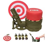 Générique Air Slam Mortar Launcher,Press Type Mortar Launcher Play Set with 4 Projectiles and 1 Targets,3D Printing Outdoor Jump Rocket Game Toy,Funny Gift Suitable for All Ages