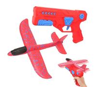 Générique Airplane Gliders for Kids - LED Foam Flying Launching Toy | Catapult Plane Launcher for Outdoor Games, Summer Beach & Park Fun, Birthday Party Favors for Boys & Girls, Gift Set