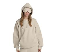Générique Airplane Mode Travel Hoodie with Eye Mask,Hoodie with Eye Mask Built in,2025 New Comfort Airplane Mode Travel Hoodies (Apricot,TTG)