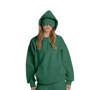 Générique Airplane Mode Travel Hoodie with Eye Mask,Hoodie with Eye Mask Built in,2025 New Comfort Airplane Mode Travel Hoodies (Dark Green,S)