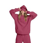 Générique Airplane Mode Travel Hoodie with Eye Mask,Hoodie with Eye Mask Built in,2025 New Comfort Airplane Mode Travel Hoodies (Brick Red,M)