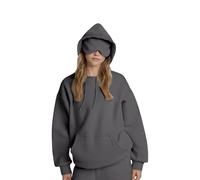 Générique Airplane Mode Travel Hoodie with Eye Mask,Hoodie with Eye Mask Built in,2025 New Comfort Airplane Mode Travel Hoodies (Dark Gray,S)