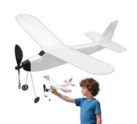 Générique Airplane Toy - PP, 15.55x12.99x6.89in Rubber Band Airplane Fun and Educational | Easy-to-Assemble and Long-Flying Glider Plane, Outdoor Toy for Kids, Students, Boys