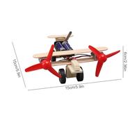 Générique Airplanes for Kids - Science Educational Toy Airplane Kit | Wooden Engine Aircraft Model for Boys and Girls, STEM Learning Activity, DIY Assembly Toy f́or Kids