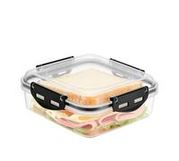 Générique Airtight Bread Keeper Container, Clear Storage Box with Lock Lid System, Fresh Loaf Organizer Bin, Kitchen Counter Bread Saver Box with Minimal Style, Food Storage Container for Home Use