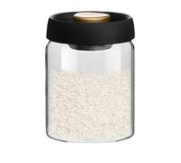 Générique Airtight Coffee Bean Storage Container, Clear Glass Jar for Coffee, Multi-Purpose Food Storage, Latte Bar Organizer Canister for Beans, Tea, and Dry Materials