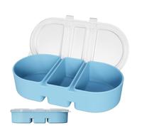 Générique Airtight Snack Containers - Divided Meal Prep Bowl, Silicone Food Storage with Leak Seal, Dishwasher Safe Lunch Box, Compact Organizer with Split Design, Snack Container for Travel School