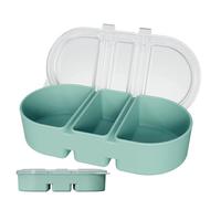 Générique Airtight Snack Containers - Divided Meal Prep Bowl, Silicone Food Storage with Leak Seal, Dishwasher Safe Lunch Box, Compact Organizer with Split Design, Snack Container for Travel School
