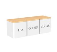 Générique Airtight Tea Canisters, 500ml Tea Storage Set, Kitchen Canister Organizer, Air Seal Coffee Sugar Container Set for Pantry Countertop Shelves Home Bakers Drinkers Kitchen Homeowners Renters