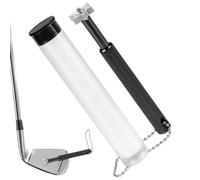 Générique Ajusteur De De Golf Aluminium - Aigleur De du Club De Golf Et Nettoyeur | Outil De Nettoyage De Goolf Réglable avec Bande De Poignet Anti-défaite pour Fer, Coins, Putters, Accessoires