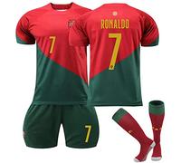 Générique Al Nassr FC Maillot Foot Enfant et Adultes Nouveaux Maillots #7 Home/Away Soccer Jersey, Ensemble Football Homme Garçon Vêtement Sport Tshirt, Shorts et Chaussette Set