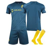 Générique Al Nassr FC Maillot Foot Enfant et Adultes Nouveaux Maillots #7 Home/Away Soccer Jersey, Ensemble Football Homme Garçon Vêtement Sport Tshirt, Shorts et Chaussette Set