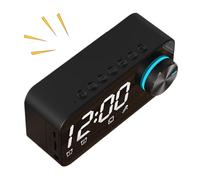 Générique Alarm Clock for Teens,Smart Mirror Display - Bedside Alarm Clock Wireless Speaker | for Bedroom Living Room Kid Room Desk Nightstand Table Dorm